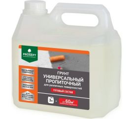 Универсальный пропиточный грунт PROSEPT для различных поверхностей, готовый состав, 3 л 050-3 