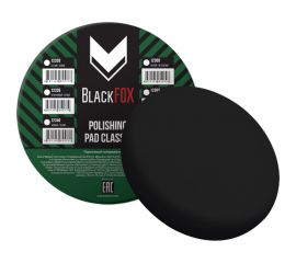 Полировальник поролоновый на липучке CLASSIC, 150х25 мм, мягкий, черный (в полиэтилене) BlackFox 12340 