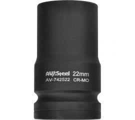 Головка ударная четырехгранная-футорка (22 мм; 1DR) AV Steel AV-742522 