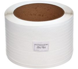 Лента Кордленд ПП 12x0,5x1км (120кгс) белый, М/ПА PP-00714 