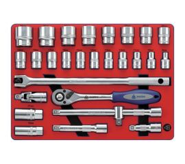 Набор торцевых головок 1/2 с принадлежностями 28шт МАСТАК 5-004228:8527 