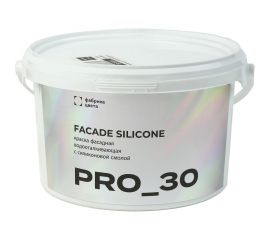 Краска фасадная силиконовая водооталкивающая ФАБРИКА ЦВЕТА PROJECT-30 FASSADEsilikoN 2,7 кг ТД000005952 
