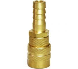 Быстроразъемное соединение D ISO 6150 B (рапид ""мама"" - елочка 3/8""; латунь) TITAN LOCK TL3DFH-B 