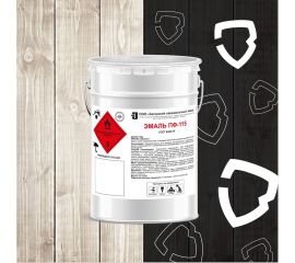 Эмаль ЗАГОРСКИЙ ЛАКОКРАСОЧНЫЙ ЗАВОД ПФ-115 черная 10 кг ZLK05365 