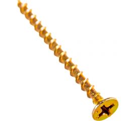 Саморез по дереву для ГКЛ Метизный двор 3,5x51, желтый, цинк, Ph2, 250 шт. 4690441028228 