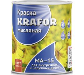Масляная краска Krafor МА-15 бежевая 2.5 кг 6 26319 