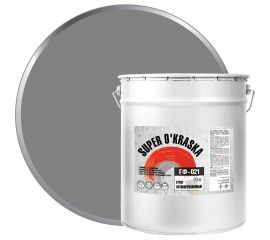 Грунт super maler ГФ-021 серый 20кг Лк-00005635 