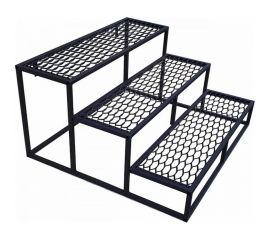 Лестница УЛИЧНЫЕ ЛЕСТНИЦЫ Сота 3 ступени, ширина 150 см SOTA-3-150 