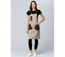 Универсальный фартук с грудкой Факел Крафт, бежевый/коричневый 87478103 