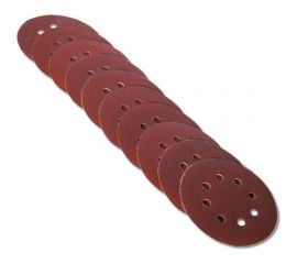 Круг абразивный перфорированный 125 мм, P120 106-125 мкм, 10 шт. SANTOOL 060202-125-120 