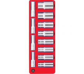 Набор глубоких головок 12-гранных (12 пр; 10-30 мм; 1/2"") МАСТАК 5-014212 