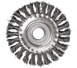 Кордщетка дисковая прямая для УШМ (витая жесткая) 125 мм Профессионал 5566 