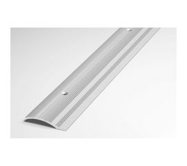 Порог разноуровневый алюминиевый (39,4 мм, 1,35 м, анодированный, Серебро) ЛУКА УТ000004960 