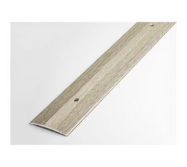 Порог прямой алюминиевый декоративный (25 мм, 1,35 м, Дуб беленый) ЛУКА 00000001711 