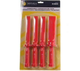 Набор съемников для демонтажа облицовочных панелей с рукояткой, 4 шт. ЭВРИКА ER-86220 
