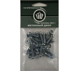 Пакет винт п/ц с гайкой и шайбой Метизный двор цинк м5х30мм 15 шт. 4607173901958 