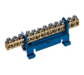 Шина TDM ""N"" нулевая, с изолятором, на DIN-рейку, 6x9мм, стойка мал. 12 групп, SQ0801-0014 