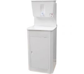 Дачный умывальник Лидер мойка пластик, нагреватель воды, бак 17 л, белый 