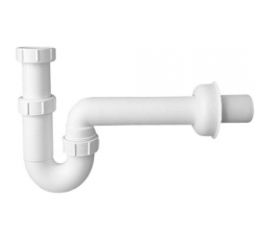 Трубный сифон McAlpine 1 1/2""х40 мм, без выпуска с отводной трубой, D40 мм и отражателем MRSK14 