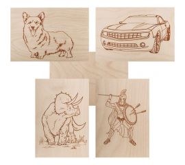 Доски для выжигания REXANT «Набор № 2 формат А5» 12-0937 