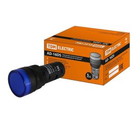 Лампа TDM AD-16DS матрица, d16мм, синий, 24В, AC/DC SQ0702-0059 