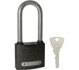 Навесной замок Fuaro PL-01-63-L англ. 3 кл., длинная дужка, коробка 42273 