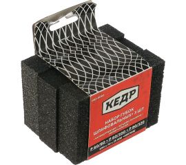 Губки шлифовальные мягкие (100х70х25 мм, P60/80, P60/100, P80/120, 3 шт.) КЕДР 062-0001 