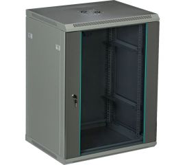Серверный настенный шкаф W&T 15U 600х500 19 дюймов серый C156050GWTWOF 