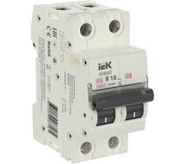Автоматический выключатель IEK ARMAT M06N 2P B 16А AR-M06N-2-B016 
