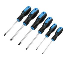 Набор отверток TUNDRA CrV, PH0/SL3 х 75 мм, PH1/SL5 х 100 мм, PH2/SL6 х 100 мм, сатин 1858745 