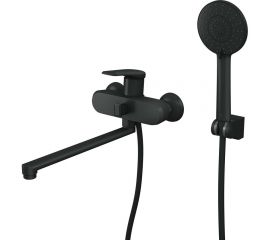 Одноручный смеситель для ванны RUSH Nevis с поворотным изливом, черный NE1735-51Black 