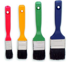 Набор кистей, натуральная щетина, деревянная ручка 20/30/40/50мм 4шт COLOR EXPERT 82664512 