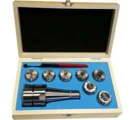 Патрон цанговый NT50ER40 хвостовик конус 7:24 DIN2080 с набором цанг 7 шт GRIFF b221242 