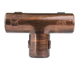 Соединительный тройник Electraline для труб, пвх, цвет Медный Век 5шт. ВTT1-16-16-5 