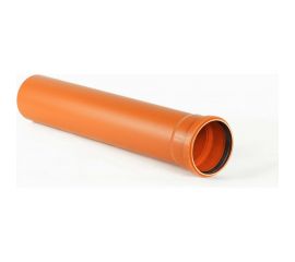 Труба ХЕМКОР НПВХ, наружная канализация, SN 4, 110x1500 мм 1491057 