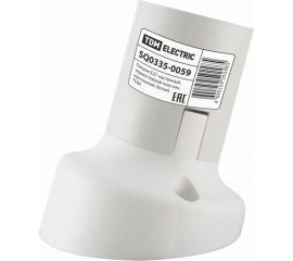 Патрон TDM Е27 настенный, термостойкий пластик, наклонный, белый, SQ0335-0059 