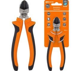 Бокорезы-кусачки, с двухкомпонентными рукоятками, TDM CR-V сталь, 160 мм, серия ""Алмаз"" SQ1012-0202 