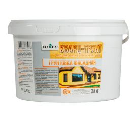 Фасадная грунтовка ECOLUX КВАРЦ-ГРУНТ 3.5 кг 4607133683078 