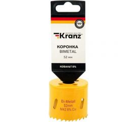 Коронка биметаллическая 52 мм KRANZ KR-92-0227 