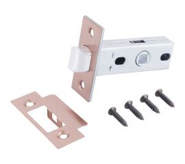 Защелка Аллюр L45-8 AC (старая медь; торцевая планка 25 мм; без ручек) 11213 