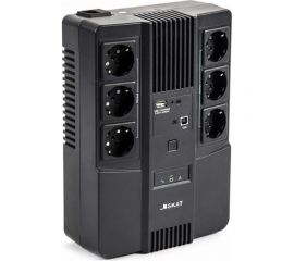 Источник бесперебойного питания SKAT-UPS 800 AI ИБП 220В 480Вт 1АКБ 9Ач стабилизация напряжения 6 выходов 452 