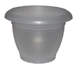 Горшок SANTINO Терра 1 л, 15х10.5 см, прозрачный 049241 