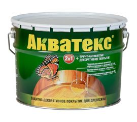 Защитно-декоративное покрытие для древесины Рогнеда Акватекс (тик; 10 л) 566 