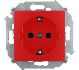 Розетка Simon 2P+E Schuko, 16А, 250В, винтовой зажим, красный 20 1591432-037 