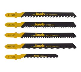 Набор пилок для лобзика по дереву 5 предметов kwb 617285 