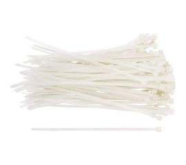 Нейлоновые хомуты для проводов FIT белые, 100 шт., 3,6х200 мм 60369 