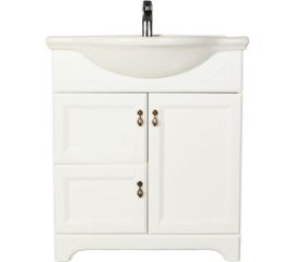 Напольная тумба с раковиной Orange Классик 60 F7-60TU3+RA белая 