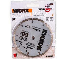 Алмазный пильный диск 115х1.6х9.5 мм WORX WA5048 