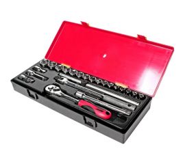 Набор шестигранных торцевых головок 3/8" 6-22мм в кейсе 23шт JTC-K3232 