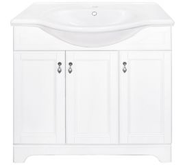 Напольная тумба с раковиной Orange Классик 85 F7-85TU3+RA белая 